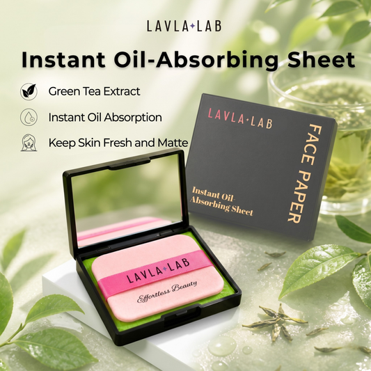 3 in 1 Oil Absorbing Face Paper ( Powder Puff + Mirror )